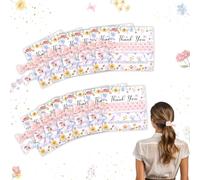 CORNER LACE 24 elastici per capelli a tema fiori selvatici, rosa, addio al nubilato, addio al nubilato, feste di compleanno, regali per proposte di damigella d'onore, ringraziamenti per festeggiare