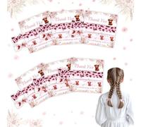 CORNER LACE Confezione da 6 elastici per capelli a tema mucca delle Highlands, ideali come bomboniere per feste, matrimoni, addii al nubilato, feste di compleanno, regali per proposte di damigella