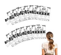CORNER LACE Cravatte per capelli a tema gotico, fasce per capelli con teschio gotico con strappo, biglietti di vita singoli, addio al nubilato, matrimoni, proposte, regali per sposa o morire