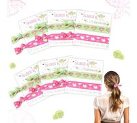CORNER LACE Margs and Matrimony - Elastici per capelli con biglietti da esposizione, fasce per capelli a tema festa messicana, per addio al nubilato, matrimonio, sposa, damigella d'onore, proposta