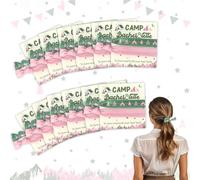 CORNER LACE Set di 24 elastici per capelli per addio al nubilato da campeggio, fasce elastiche per capelli con per avere e tenere i capelli indietro, accessori per capelli, accessori per capelli