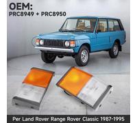 Corner Lamps New Per Land Rover Range Rover Classic 1987-1995 Clear A7