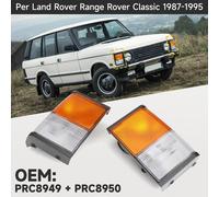 Corner Lamps New Per Land Rover Range Rover Classic 1987-1995 Clear L3