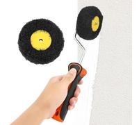 Corner Paint Roller - Pumpkin Shaped Paint Edging Brush For Walls | Precise Drywall Corner Roller With Frame Sleeve | Paint Edger Roller Kit For Homeowners Enthusiasts Beginners