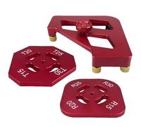 Corner Routing Guide, Aluminum Chamfer Set, Rounded Corner Guide, Router Accessories Set, Aluminum Alloy Corner Routing Guide Set for Accurate Woodworking and Chamfer Cuts Efficient Router Cutting