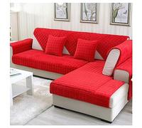 Corner Sofa Cover with Left Right Peninsula 3/2 Seater Sofa Cover for L Sofa Non-Slip Washable for Dogs Cats Non-Slip Sofa Protector Washable (Colour: mm,