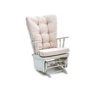 My_Living Corners Dallas Dondolo, Noce, Avorio, Singolo, 77x66.5x100 cm