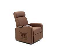 Corners Marta Poltrona Relax Elettrica Marrone, poliuretano