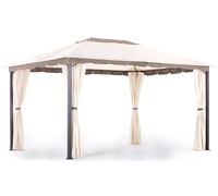 Gazebo Roma 3x4 Metri in Ferro Colore Telo Ecru