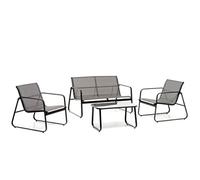 SALOTTINO DA GIARDINO JASK LOUNGE 4 POSTI GRIGIO