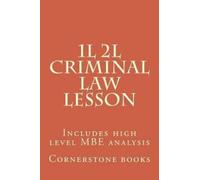 Cornerstone Books 1L 2L Criminal Law Lesson (Tascabile)