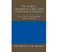 Cornerstone Law Books Value Bar Prep Books 75% Torts, Criminal law, (Tascabile)