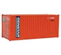 Cornerstone Walthers 531755 GENSTAR - Kit modellino [Arancione, Blu, Bianco, Ho Scale Model 20" Foot Container