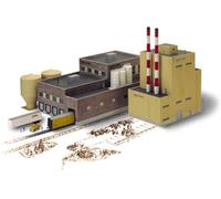 Cornerstone Walthers 533237 HO Model N Papierwerk Superiors Com Model Kit, 174 Brown Scale Superior Paper Company, Large