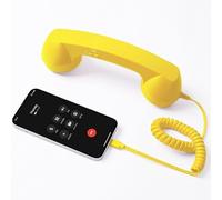 Cornetta del Telefono Retrò Riduzione del Rumore Chiamate e Musica | Type-C, with Controllo del Volume, Anti-radiazioni Auricolare Telefono Retrò