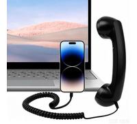 Cornetta del Telefono Retrò with Controllo del Volume | Auricolare Telefono Retrò,Type-C, Riduzione del Rumore, Anti-radiazioni,Chiamate e Musica