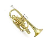 Cornetta In Sib Laccata In Ottone Dorato Tromba