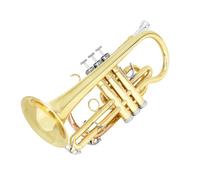 Cornetta Professionale In Sib Strumento In Ottone Dorato Con Custodia E Accessori Per La Pulizia Ensemble Di Trombe Standard