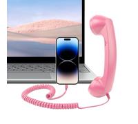 Cornetta Retro Per Telefoni Cellulari Retro Type-C Classico per la Casa con | Vecchio Ricevitore Telefonico Per Chiamate in Cucina Soggiorno Comodino Bagno Scrivania Viaggio Scuola Osped