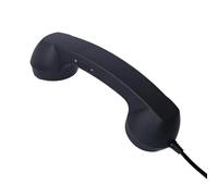 Cornetta telefonica di tipo C, con cavo, stile retrò, con microfono, cavo da 1 m, portatile, per PC, telefono cellulare, suono chiaro, risposta con un solo tasto per cellulare, computer