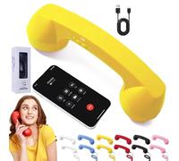 Cornetta Telefonica Retrò, Ricevitore Per Telefono Fisso Di Tipo C E Bluetooth, Adattatore Per Telefono Fisso Vintage, Collegamento A Telefoni Cellulari, Con Pulsante Di Risposta, Microfono