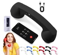 Cornetta Telefonica Retrò, Ricevitore Per Telefono Fisso Di Tipo C E Bluetooth, Adattatore Per Telefono Fisso Vintage, Collegamento A Telefoni Cellulari, Con Pulsante Di Risposta, Microfono