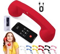 Cornetta Telefonica Retrò, Ricevitore Per Telefono Fisso Di Tipo C E Bluetooth, Adattatore Per Telefono Fisso Vintage, Collegamento A Telefoni Cellulari, Con Pulsante Di Risposta, Microfono