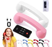 Cornetta Telefonica Retrò, Ricevitore Per Telefono Fisso Di Tipo C E Bluetooth, Adattatore Per Telefono Fisso Vintage, Collegamento A Telefoni Cellulari, Con Pulsante Di Risposta, Microfono