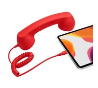Cornetta Vintage Con Pulsante Di Risposta E Regolazione Volume Per Telefono | Cornetta Retrò Con Controllo Chiamata E Volume Regolabile, Innesto Type C Universale Per Smartphone E Tablet Con Audio Nitido