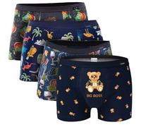 cornette Boxer aderenti da uomo, confezione da 2, 3, 4, 6 pezzi, divertenti, comodi e traspiranti, 95% cotone, mutande da uomo, taglia M, L, XL, XXL, colori: blu, verde, grigio, nero, blu scuro, blu