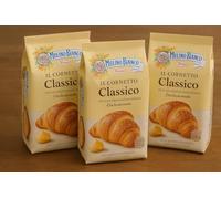 Cornetti Classici o Integrali - 3 Confezioni da 6 Pezzi - Colazione Soffice e Genuina - Senza Olio di Palma e Conservanti (Cornetti Classici - 3 confezioni da 6 pezzi (totale 18 cornetti))