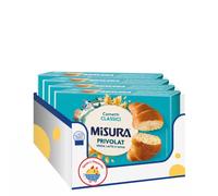 Cornetti Classici Senza Latte e Uova - 240g - Snack Dolce Lievitato per Colazione, Soffici e Leggeri - Variazioni 4/8/12 Pezzi (4 PEZZI)