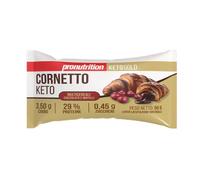 Pronutrition CORNETTO KETO M.CEREALI ripieno di CREMA di CIOCCOLATO e PERA da 50g - Cornetto ripieno adatto per una dieta ketogenica, con solo 2,94 gr di carboidrati (Box da 10 pezzi da 50g)