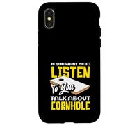 Cornhole Amante Ascolta Parlare Di Cornhole Custodia per iPhone X/XS