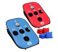 Cornhole Battle - Leggero e Pieghevole in Tessuto 90×60 cm - Set con 2 Tavole + 8 Sacchetti + Borsa da Trasporto - Gioco da Esterno per Adulti - Original Corner