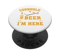 Cornhole E Birra Cornhole Giocatore Divertente Cornhole Squadra PopSockets PopGrip Adesivo