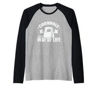 Cornhole è Il Mio Stile di Vita Gioco Hobby Maglia con Maniche Raglan