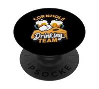 Cornhole Giocatore Bere Squadra Vibazioni divertenti PopSockets PopGrip Adesivo