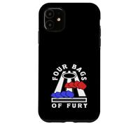 Cornhole Giocatore Quattro Borse Di Furia Divertimento Custodia per iPhone 11