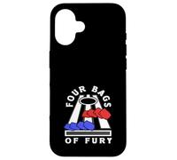 Cornhole Giocatore Quattro Borse Di Furia Divertimento Custodia per iPhone 16