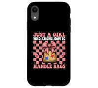 Cornhole Giocatore Solo Una Ragazza Che Sa Come Maneggiare Borse Custodia per iPhone XR