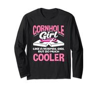 Cornhole Girl Lover piace una ragazza normale molto più bella Maglia a Manica
