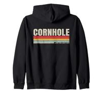 Cornhole in stile retrò cornhole giocatore di fagiolo lancio Felpa con Cappuccio