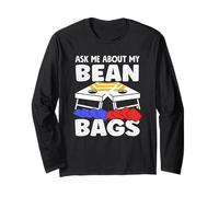 Cornhole Lover Chiedimi del mio Bean Bag Fun Maglia a Manica