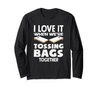 Cornhole Lover I Love It When We're Lossing Bags Together Maglia a Manica