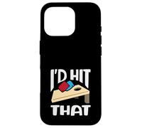 Cornhole Lover: I'd Hit That Fun Game Slogan Custodia per iPhone 16 Pro