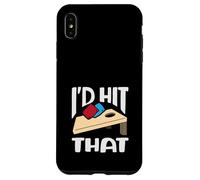 Cornhole Lover: I'd Hit That Fun Game Slogan Custodia per iPhone XS Max
