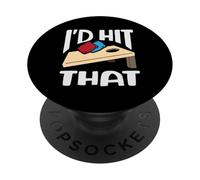 Cornhole Lover: I'd Hit That Fun Game Slogan PopSockets PopGrip Adesivo