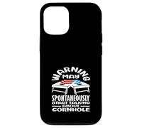 Cornhole Lover Warning può iniziare a parlare cornhole Custodia per iPhone 12/12 Pro