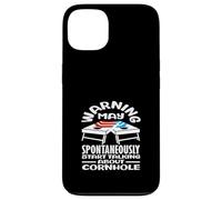 Cornhole Lover Warning può iniziare a parlare cornhole Custodia per iPhone 13